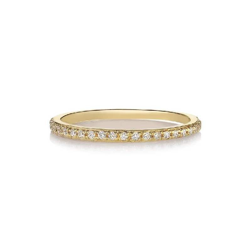 Men’s Customizable Ring-Sarah Lil White 14K Gold Ring w. Diamonds