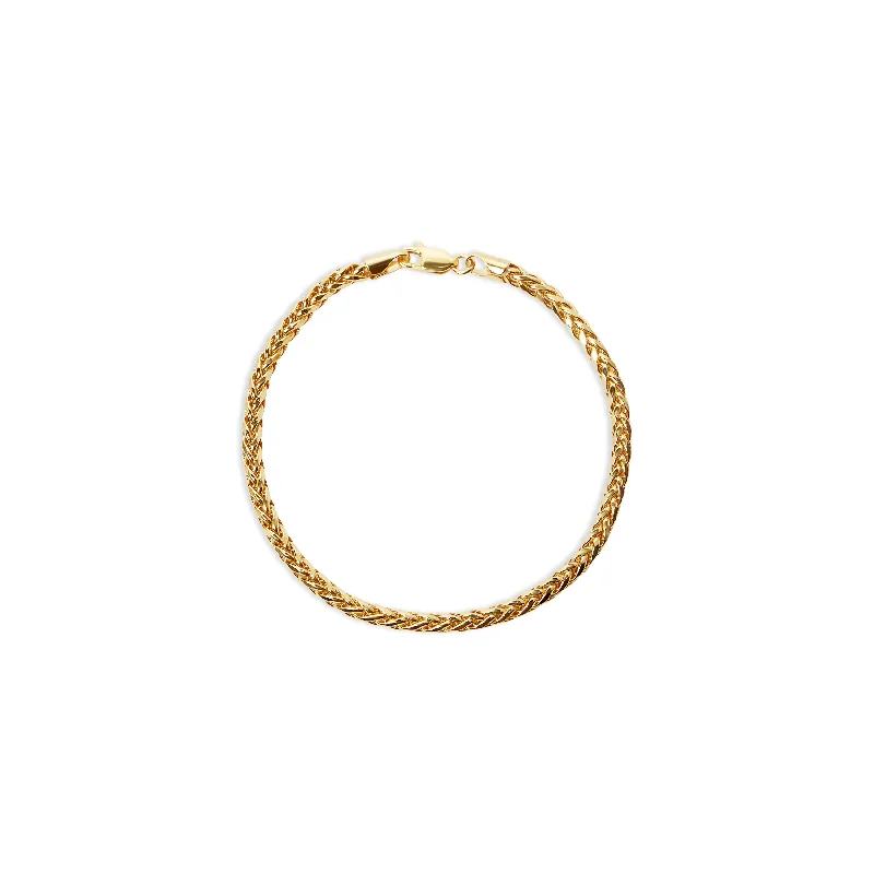 Luxury Diamond Bracelet-THE THIN 14KT FRANCO BRACELET