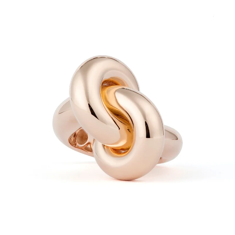 Fashion Ring for Women-Legacy Knot Big (Fat) 18K Rosegold Ring