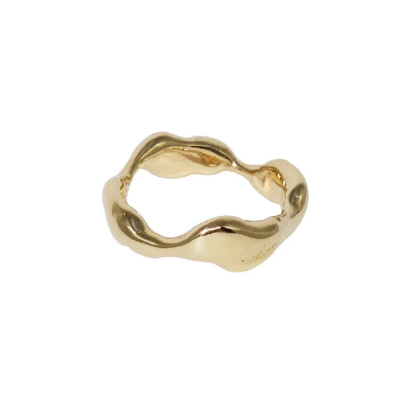 Vintage Diamond Ring-Lunar Dust 14K Gold Ring