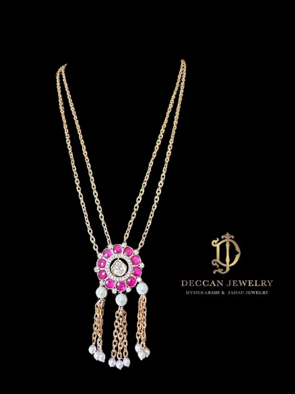 Initial Necklace for Women-PS531 Eliza rose gold plated necklace ( READY TO SHIP )