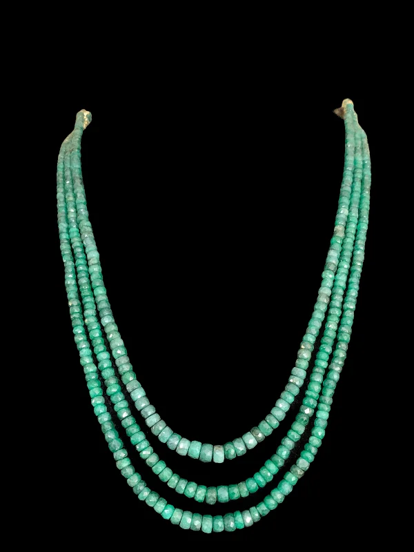 Bridal Necklace Set-NS292 Emerald beads necklace ( SHIPS IN 4 WEEKS  )