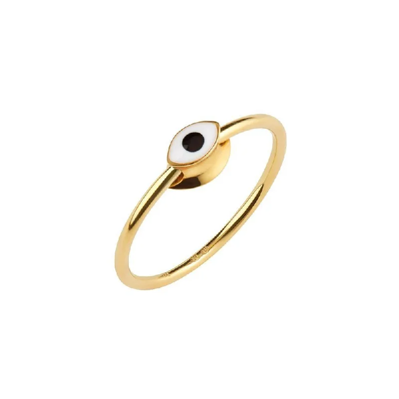 Boho Style Ring-Orbit Infinity Iris Gold Plated Ring