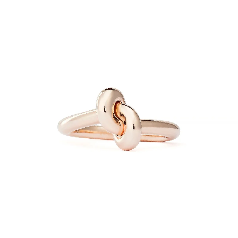 Unique Wedding Band-Legacy Knot Small (Tight) 18K Rosegold Ring