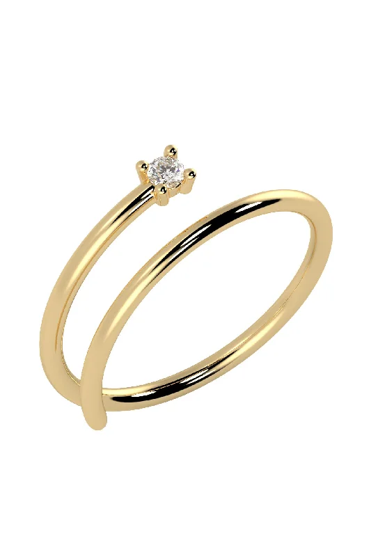 Diamond Wedding Ring Set for Women-Dream 18K Gold Ring w. Lab-Grown Diamond