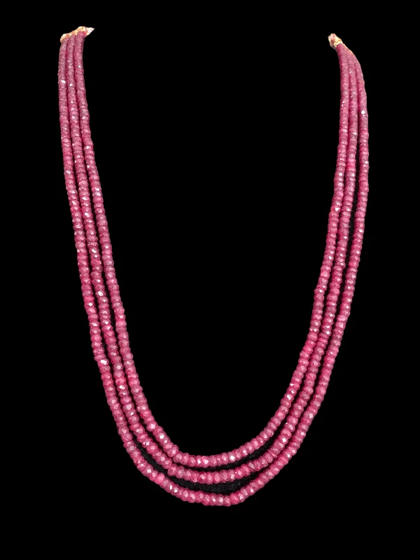 Nature Inspired Necklace-NS295 ruby  beads necklace ( READY TO SHIP )