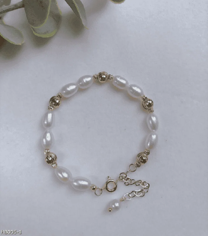 Luxury Charm Bracelet-Natural pearls bracelet