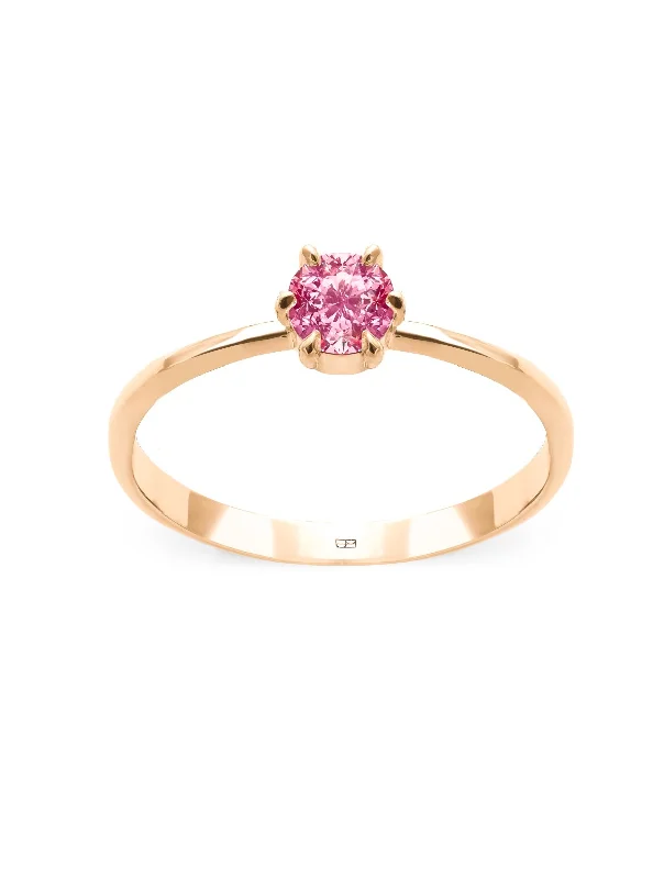 Diamond Ring for Women-Your Way N°16 18K Gold Ring w. Sapphire