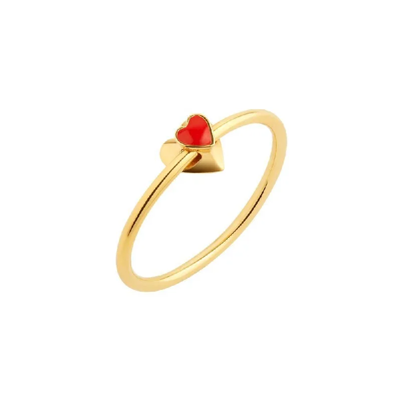 Silver Band Ring-Orbit Infinity Heart Gold Plated Ring