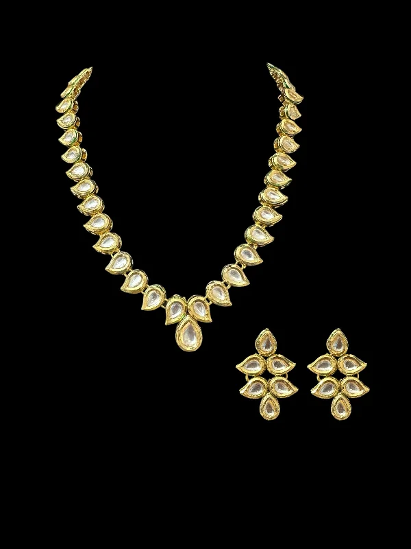 Women’s Elegant Necklace-DNS155 high quality kundan necklace set( SHIPS IN 2 WEEKS )