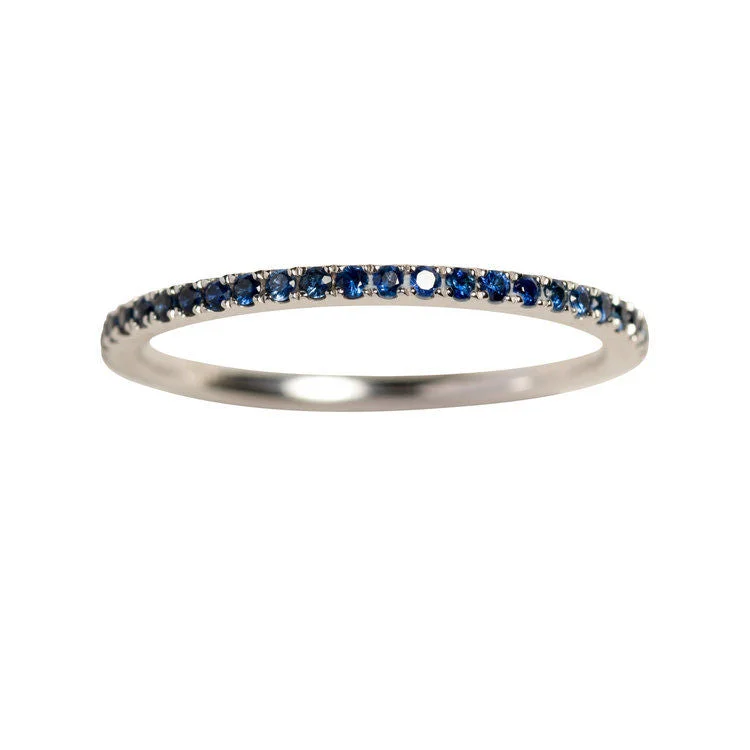 Personalized Couples Ring-Petit Olivia Ring White, Blue