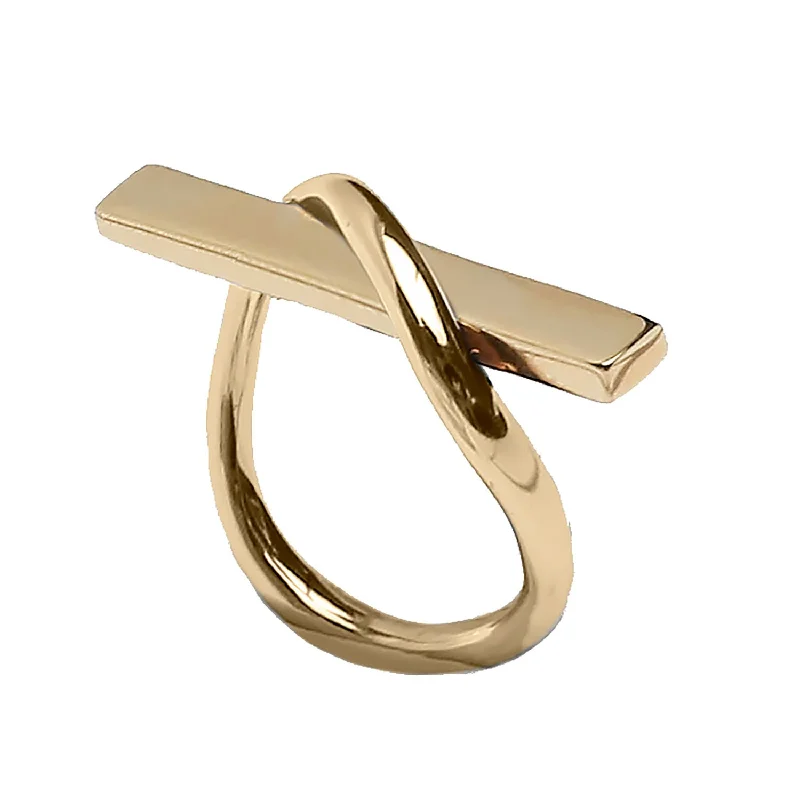 Antique Gold Ring-Rebel Gold Plated Ring