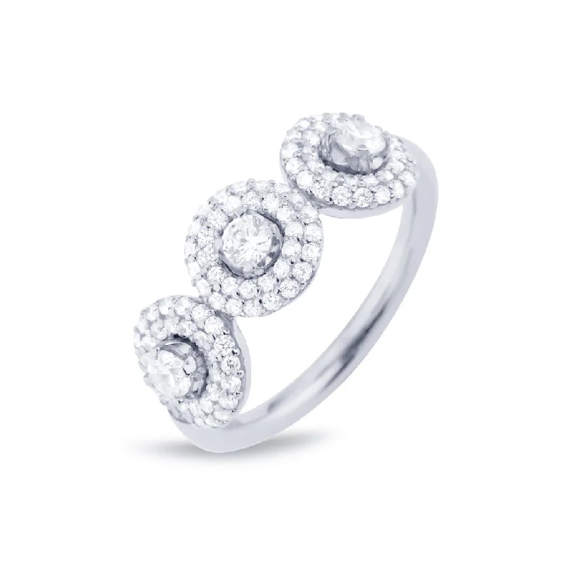 Simple Diamond Band-Matiné 18K Whitegold Ring w. 102 Diamonds