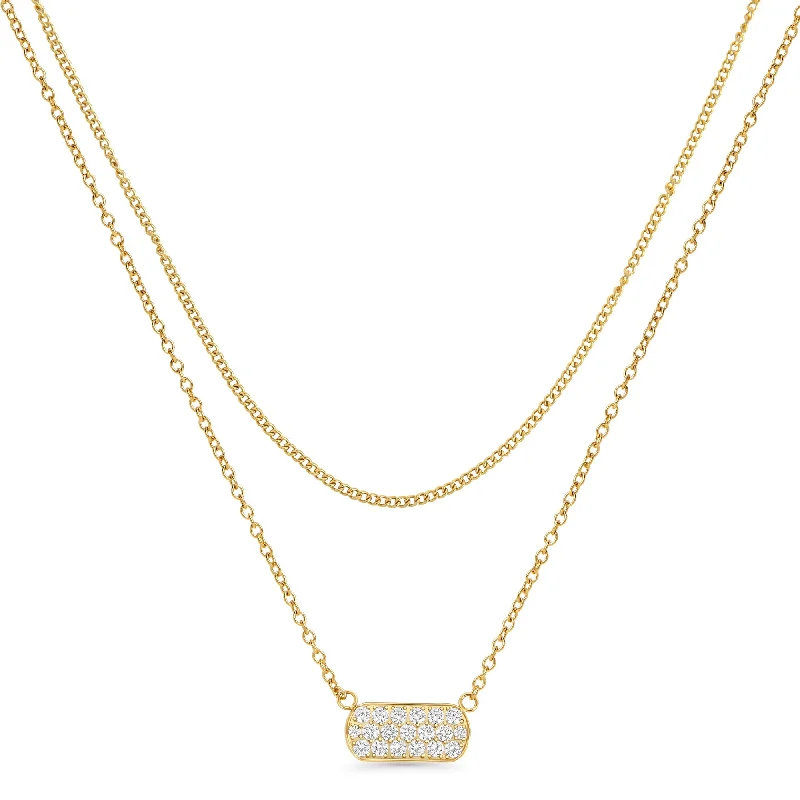 Luxury Gold Necklace-Vesta Pendant Necklace