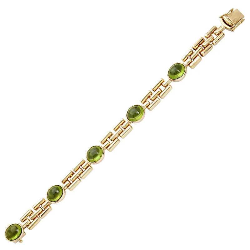 Men’s Stainless Steel Bracelet-Bracelet-Peridot  (1251F)