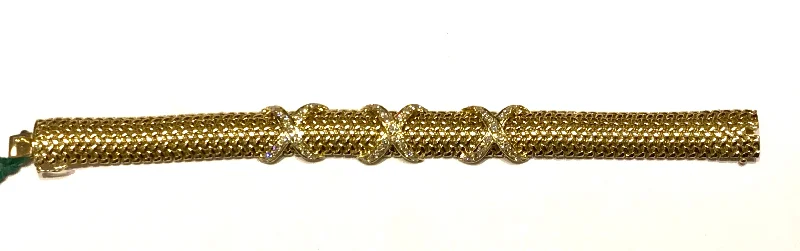 Vintage Gold Bracelet-Bracelet - Diamond