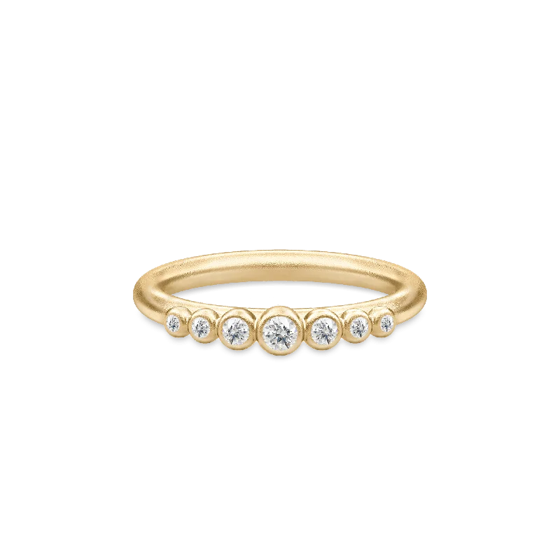 Elegant Sapphire Ring-Grace Clear Gold Plated Ring w. Zirconia