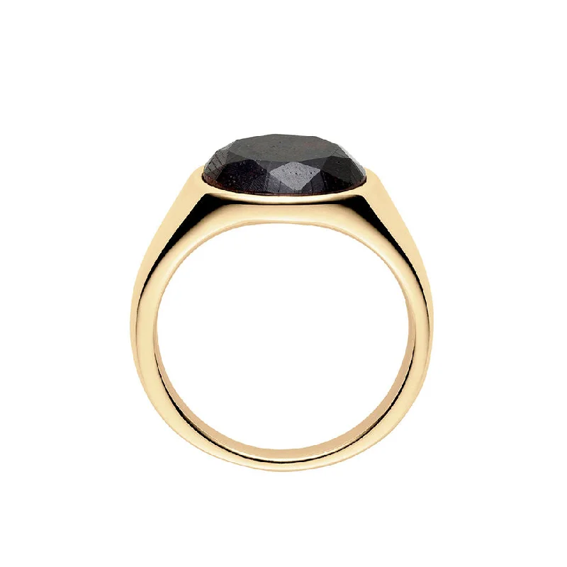 Unique Gemstone Ring-Kindred 18K Gold Ring w. Diamond