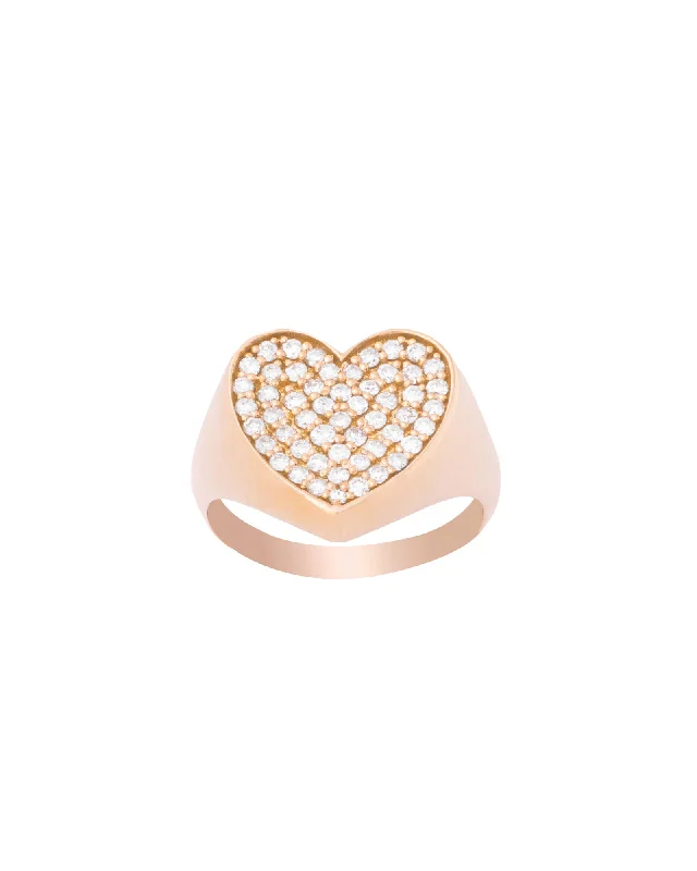 Wedding Ring with Yellow Diamonds-Heart 18K Gold, Whitegold or Rosegold Ring w. Diamonds