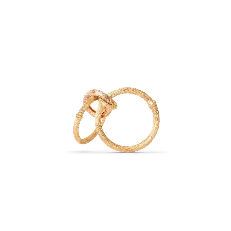 Silver Cocktail Ring-Nature 18K Gold & Rosegold Ring